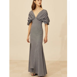 C/MEO Collection Ovation Gown Black w/ Ivory check